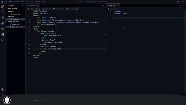 Scroll Snap effect in Plain CSS смотреть онлайн