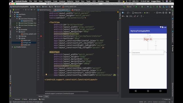 EditText for Sign In — Android Studio Basic Tutorial — Eps 4 смотреть онлайн