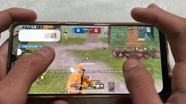 Samsung Galaxy A50 PUBG Test 4 Finger Handcam & Full Gyro Gameplay смотреть онлайн