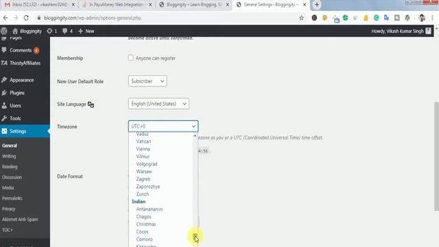 WordPress Me Date Aur Time Ki Settings Kaise Kare | How To Change WordPress Date & Time Settings смотреть онлайн