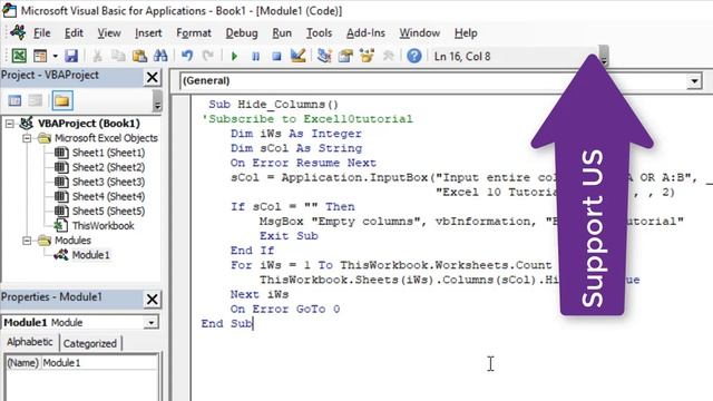 How to hide columns on multiple sheets in a workbook смотреть онлайн