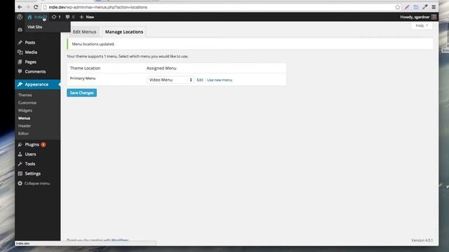 Indie Wordpress Theme - Setup Menu and Icons смотреть онлайн