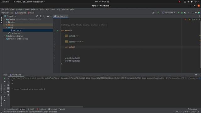 Tutorial Kotlin 10: Variable Char смотреть онлайн
