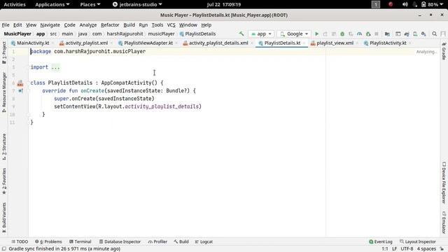 70.Delete Playlist & Creating PlaylistDetails Class | Music Player App | Android Development Kotlin смотреть онлайн