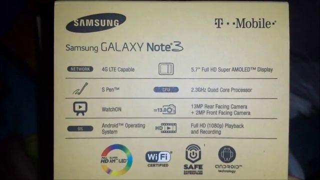Unboxing of the Jet Black Samsung Galaxy Note 3 on T-Mobile (N900T) смотреть онлайн