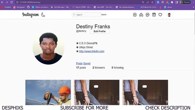How to Resize Image in Django - EASY - part 20 - Instagram Clone IN Django смотреть онлайн