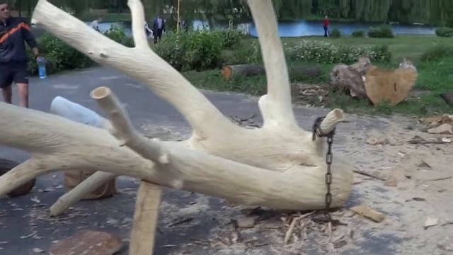 Пленэр резчиков монументальной скульптуры в Ружанах. смотреть онлайн