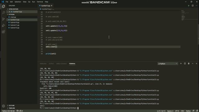 Python Tutorial for Beginners in Hindi | Python Set and Python Set Methods смотреть онлайн