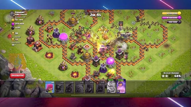 Easy Complete Mission 3 Stars Without Spell !! TH10 Attack Strategy | Clash Of Clans смотреть онлайн