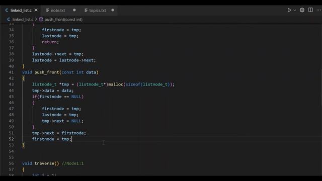 Insert at the beginning into a Linked List | push_front() | Data Structure using C смотреть онлайн