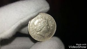 Монета 1 фунт 2005 года / Висячий мост через Менай / Великобритания