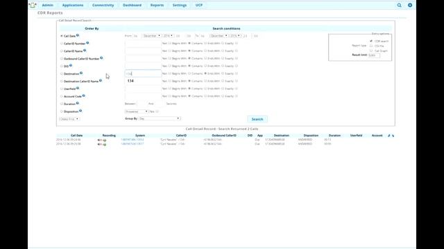 PBX CDR reports смотреть онлайн