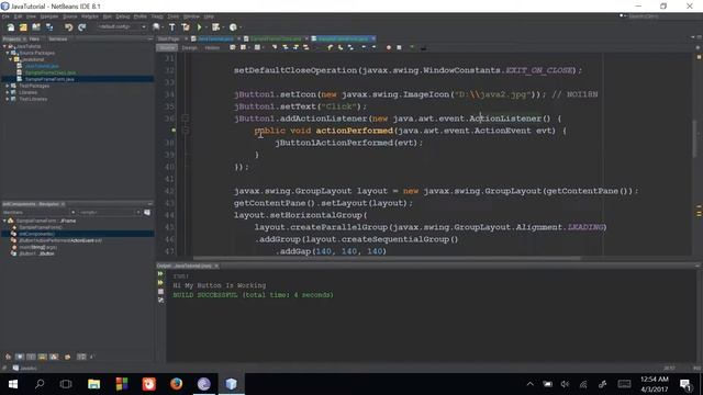 JAVA Swing Bangla Tutorial 3 - JButton (Part II) - বাংলা смотреть онлайн