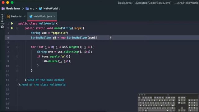 Java Basics 10 - StringBuilder with substring смотреть онлайн