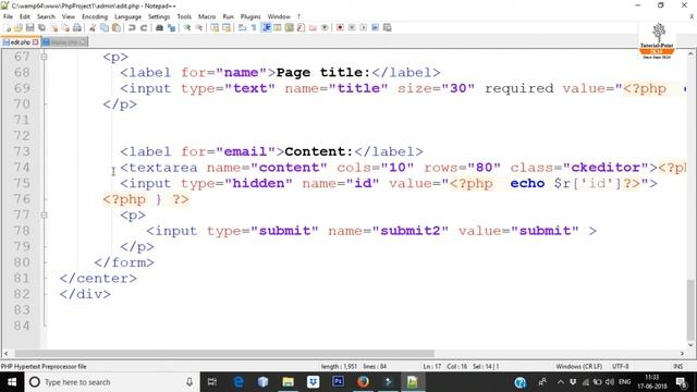 Project Completed ? PHP Live Project Training ? Core PHP Mini Project ? Edit Functionality ? Part- смотреть онлайн