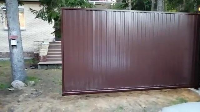 Установка откатных ворот [Откатные ворота] смотреть онлайн
