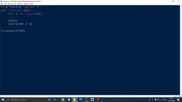 shapes in python ; part 2 ; triangle #29 смотреть онлайн