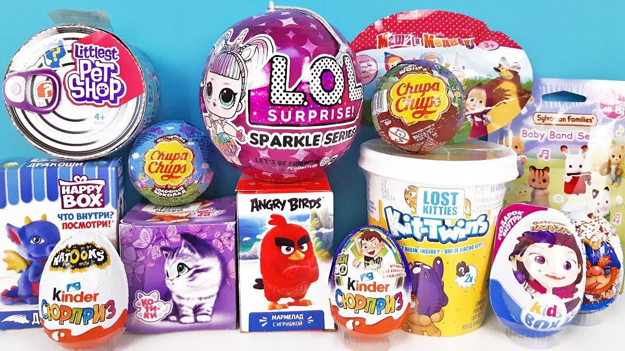 15 Киндер Сюрпризов, Unboxing Kinder Surprise LOL SPARKLE DOLLS,Сказочный патруль,ANGRY BIRDS,БЕН 10 смотреть онлайн