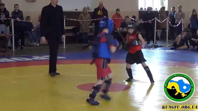 Бой 9 раунд 3 Саньда. Чемпионат Украины по КУНГФУ 26-27.03.2016