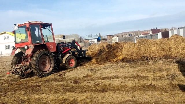 ГРУЖУ НАВОЗ НА Т-25 ? ПОГРУЗЧИК КУН ТОРНАДО 500 ?? смотреть онлайн