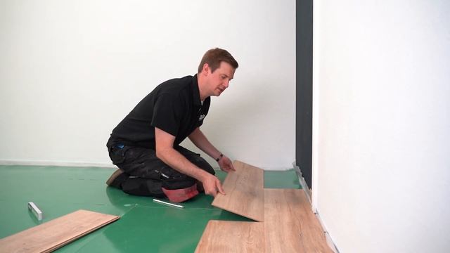 wineo Laminatboden mit FoldDown Klicksystem auf Trittschalldämmung verlegen