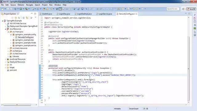 Spring 4 Security MVC Form Login Example - Spring MVC Tutorial for Beginners смотреть онлайн