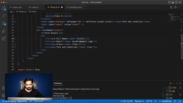 React Js Tutorial in Hindi & Urdu #22 React Form Submission ? смотреть онлайн