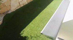 Укладка искусственной травы на бетонной террасе возле бассейна... ВСЁ БЫСТРО И ПРОСТО