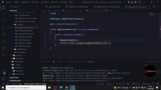 Laravel 9- Hospital Management system part 19 | Add Appointement Layouts смотреть онлайн