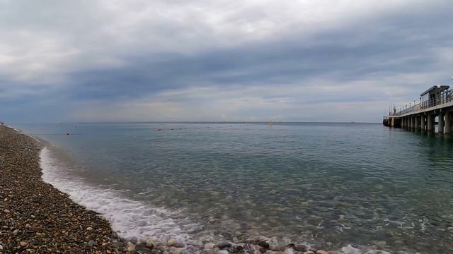 Утро в Лазаревском 27.06.2021.Прошел дождик, вода как стекло и уже купаются!+25 ?ЛАЗАРЕВСКОЕ СЕГОДН