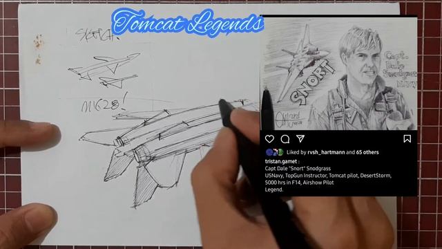 Sketch and Drawing TOPGUN | F14 versus Mig28 [Video 33] смотреть онлайн