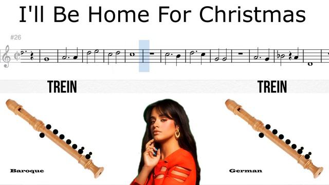 How to Play the I'll Be Home For Christmas - Recorder Flute in Easy Steps смотреть онлайн