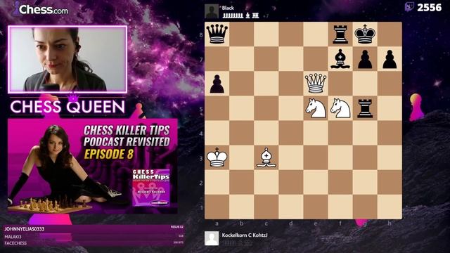 Chess Killer Tips Podcast Revisited by Alexandra Kosteniuk. Episode 8 - Smothered Checkmate смотреть онлайн