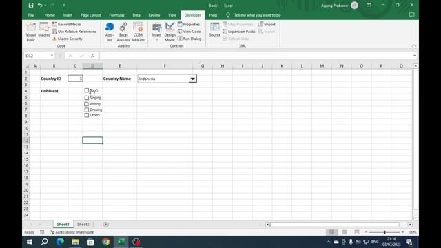 VBA Macro Excel - Form Controls - Check box смотреть онлайн
