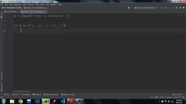 Python program to check whether the given character is a vowel or not| Python for beginners in tami смотреть онлайн