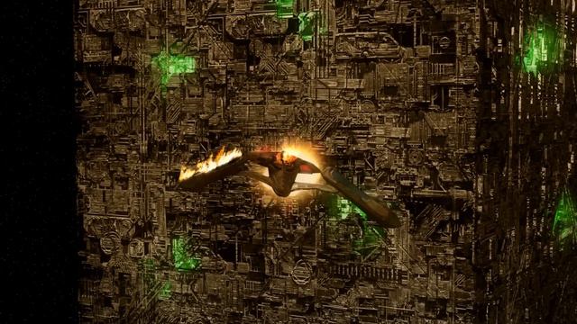 Updated Version of Sovereign Class Exploding Fighting Borg Cube смотреть онлайн