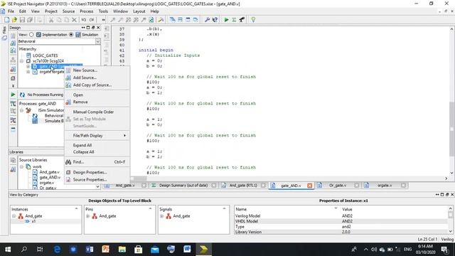 Xilinx ISE_Test Bench of Basic Logic Gates - Verilog Test Fixture Tutorial смотреть онлайн