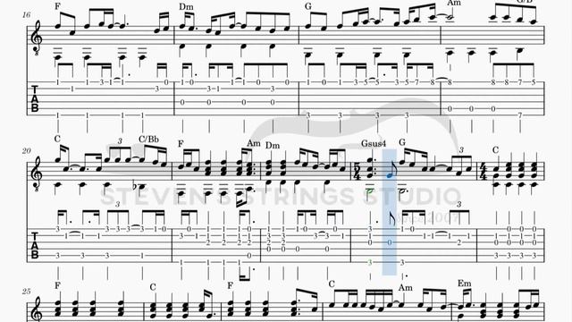 Don't Write Me Off - Hugh Grant (Guitar Fingerstyle TAB) смотреть онлайн