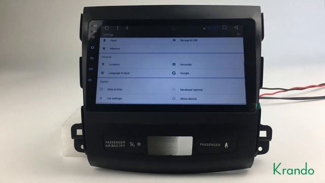 krando Android 7.1 full touch car radio player for mitsubishi Outlander 2006-2012 смотреть онлайн