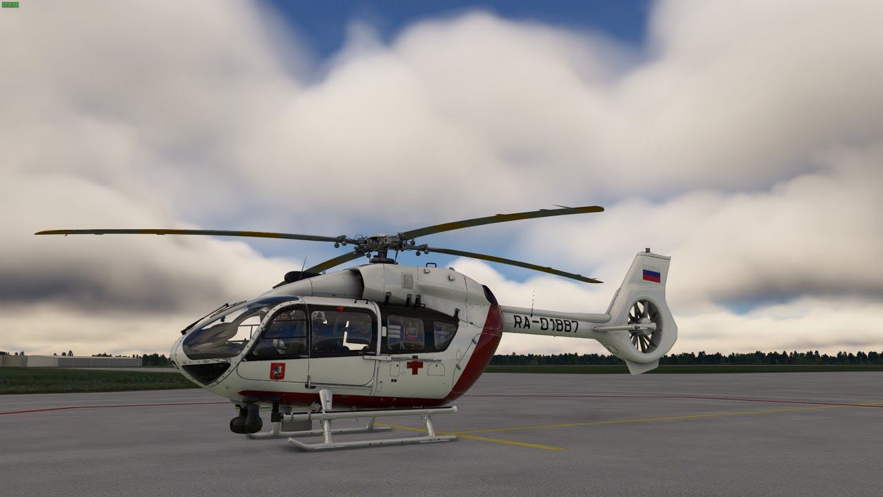 Msfs2020. HPG Airbus H145 + Action Pack. Санитарный рейс