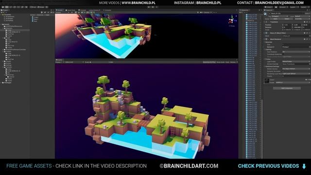 [Blender & Unity] Playful, Simple & Clean 3D Game Art ( Lowpoly 3D Environment ) Game Ready (PART 4 смотреть онлайн
