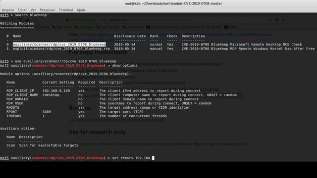 BlueKeep Vulnerability - New Metasploit Exploit on Kali Linux смотреть онлайн
