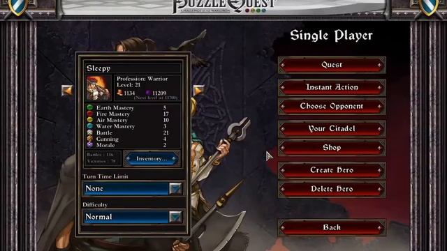 Puzzle Quest Challenge of the Warlords смотреть онлайн
