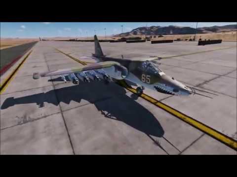 DCS: Su-25 (Not Su-25T) Full S-8 Rocket Pod Loadout Strafe Attack