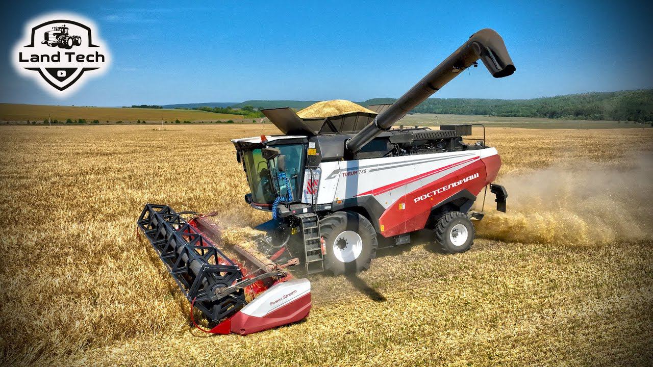 ТОРУМ 785 - таких в хозяйстве еще не было! Уборка ячменя на топовом комбайне Ростсельмаш! смотреть онлайн