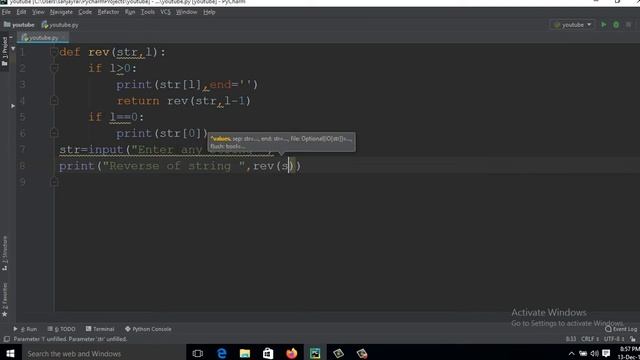 24: Write Python a Recursive Function to Print String Backwards (Hindi) смотреть онлайн