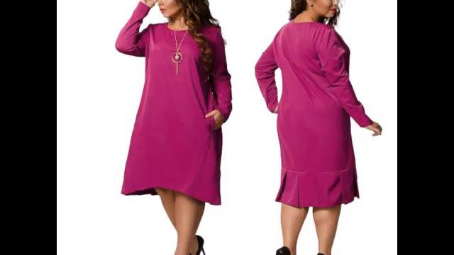 Одежда с Алиэкспресс - Женское платье большого размера смотреть онлайн