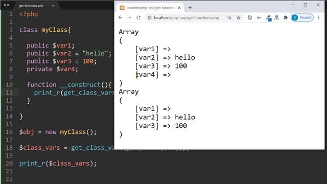 PHP OOP Get Functions Tutorial in Hindi / Urdu смотреть онлайн