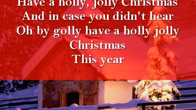 Instrumental Cover w/ lyrics of "A Holly Jolly Christmas" w/ Tenor Sax tone смотреть онлайн
