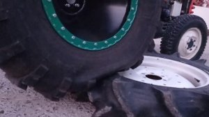 Шины низкого давления на минитрактор Kubota.